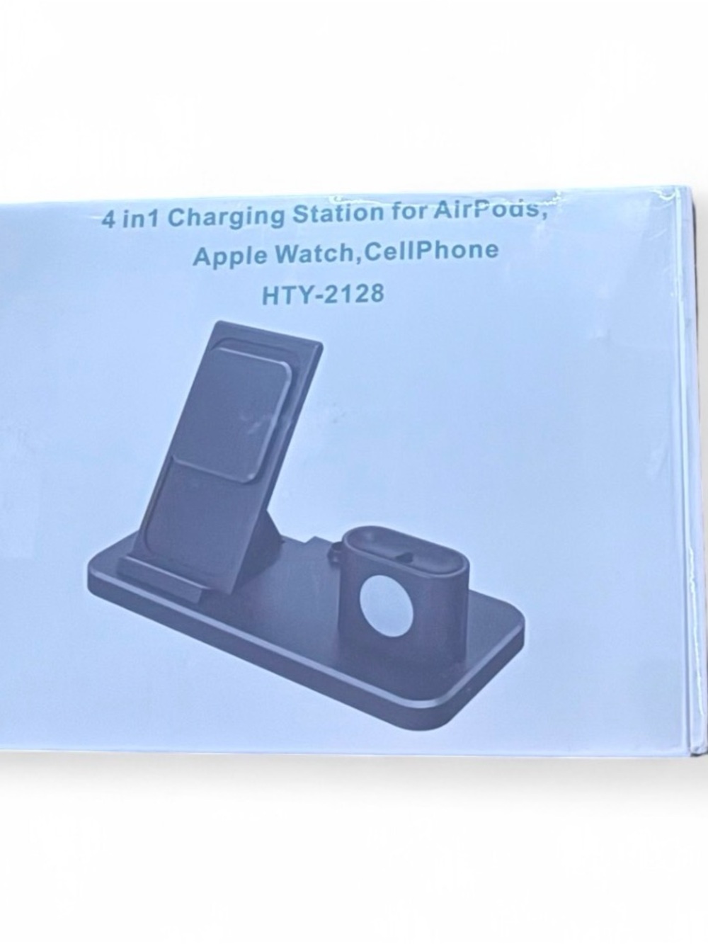 4-in-1 Charging Station for AirPods, Apple Watch & Cell Phone - Black